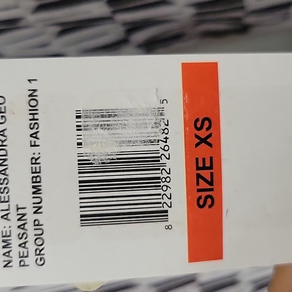 Jessica Simpson Blouse striped Chiffon Tie Waist Peasant Top - Picture 9 of 9